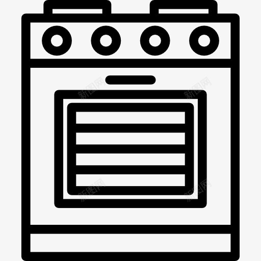 炉图标png_新图网 https://ixintu.com 做饭 厨房 厨房用具 工具和用具 炉气 蒸炉