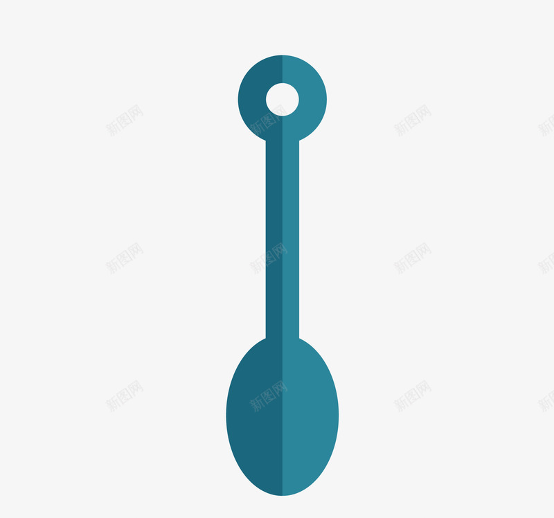蓝色的厨房做饭用的勺子png免抠素材_新图网 https://ixintu.com 做饭 勺子 卡通手绘 厨房 厨房做饭