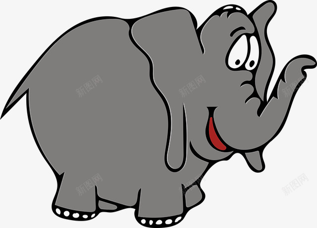 卡通大象图png免抠素材_新图网 https://ixintu.com 动物 卡通 卡通大象 大象