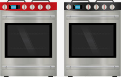 厨房烤箱柜烤箱矢量图高清图片