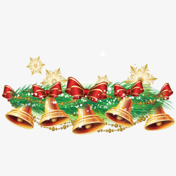 圣诞铃铛背景装饰素材