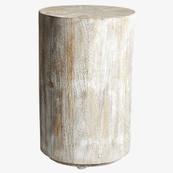 实木圆凳泛白实木坐凳高清图片