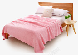 一张床一张床和床上物品高清图片