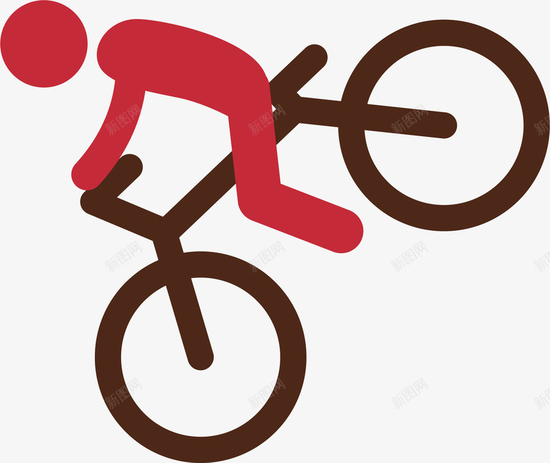 旅游自行车手绘卡通户外矢量图图标ai_新图网 https://ixintu.com 免抠 免费PNG 卡通手绘 图标 自行车大赛 骑车 矢量图
