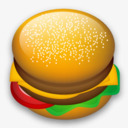西格玛一百二十八快食品食品汉堡ico图标高清图片