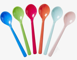 彩色叉勺彩色奶粉勺子高清图片