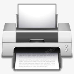打印选项应用偏好桌面打印机图标高清图片