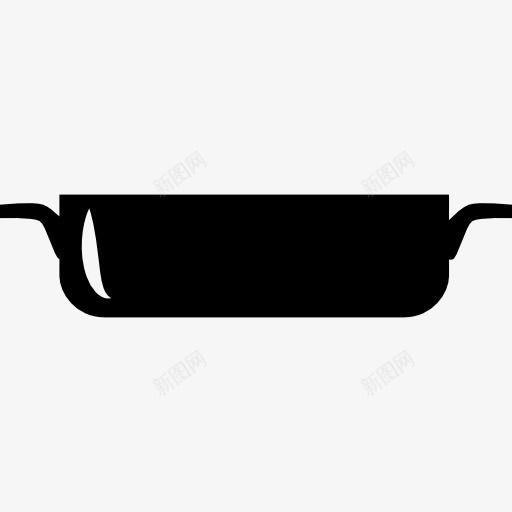 平坦的烹饪碗从侧面图标png_新图网 https://ixintu.com 厨房包 厨房工具 厨房用具 工具 工具和器具 平 用具 碗 黑色