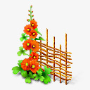 花打桩栅栏植物ourukraine素材