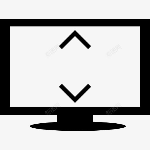 显示器高度图标png_新图网 https://ixintu.com 下来 大小 媒体 屏幕 工具和用具 显示器 直线高度 箭 计算机 高度