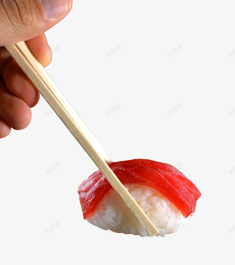 筷子夹寿司png免抠素材_新图网 https://ixintu.com 三文鱼 产品实物 寿司 日料 食品