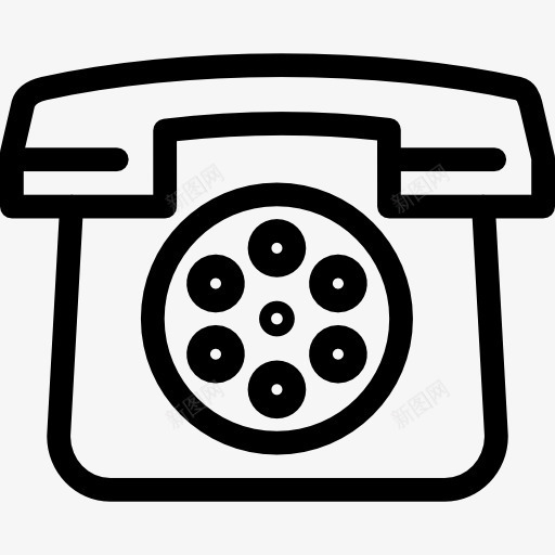 老式手机图标png_新图网 https://ixintu.com 古董 复古的 旧的 物联网 电话 谈话