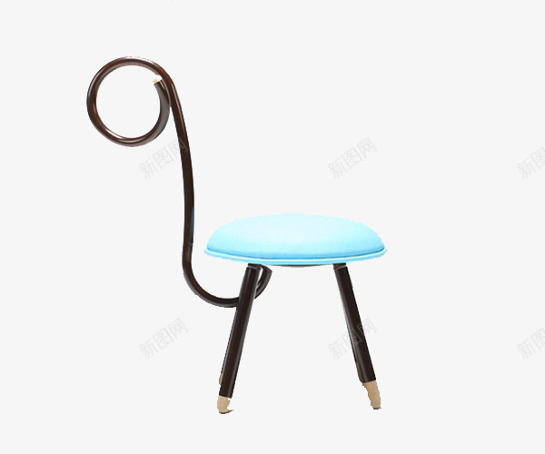 青色软式坐垫凳子png免抠素材_新图网 https://ixintu.com 产品实物 创意设计