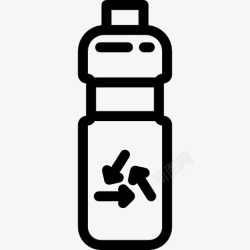 饮料瓶回收瓶图标高清图片