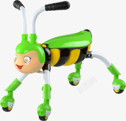 绿色蜜蜂小车素材