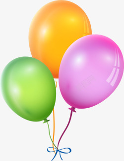 三个气球儿童节美丽的气球高清图片