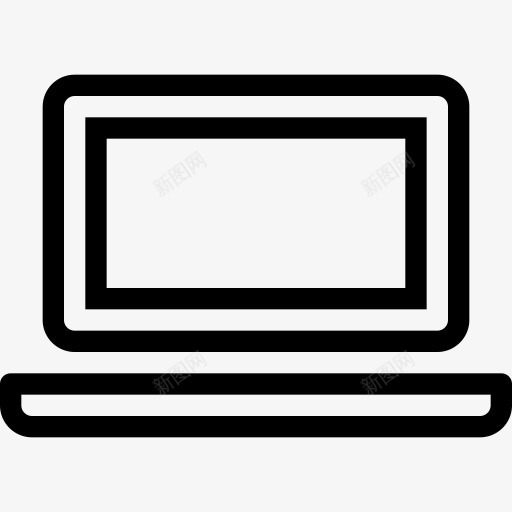 笔记本电脑MacBook流线流线自由图标png_新图网 https://ixintu.com Laptop MacBook macbook streamline 流线 笔记本电脑
