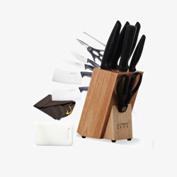 刀具八件套家用厨房菜刀套刀高清图片