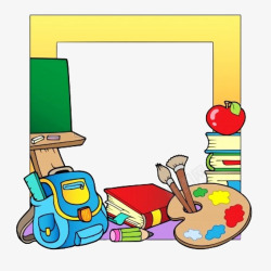 学习用品框架边框高清图片