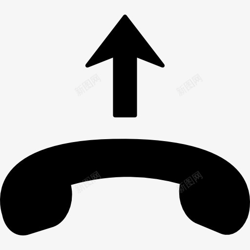 拿起电话标志图标png_新图网 https://ixintu.com 手机 拿起 指点 接口 方兴未艾 电脑和媒体 电话 箭头