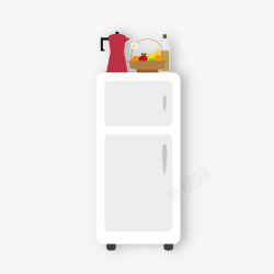 扁平化家电卡通扁平化电冰箱高清图片