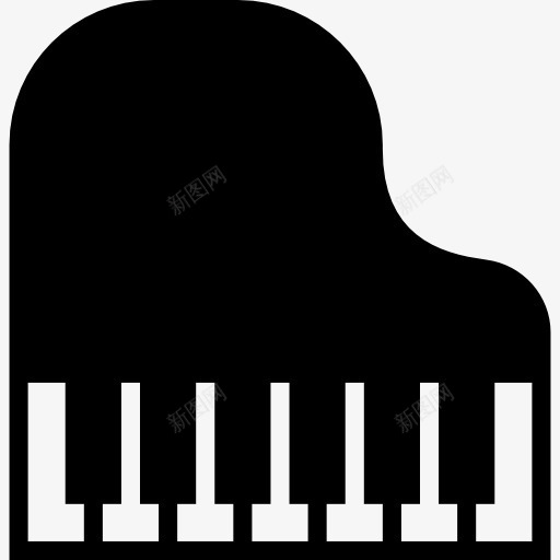 钢琴图标png_新图网 https://ixintu.com 乐器 按键 管弦乐队 钢琴 键盘 音乐