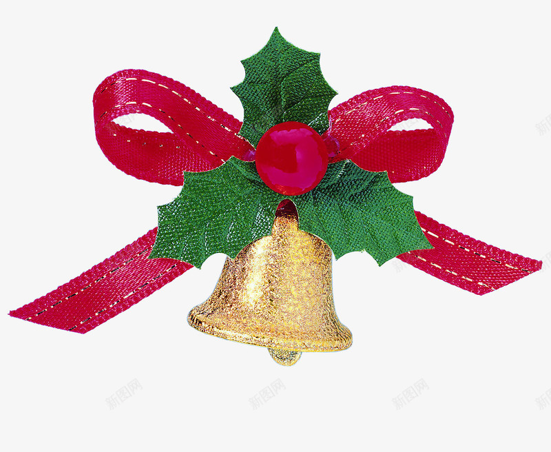 圣诞铃铛装饰可爱png免抠素材_新图网 https://ixintu.com 可爱 圣诞 装饰 铃铛