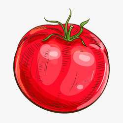 卡通创意手绘西红柿素材