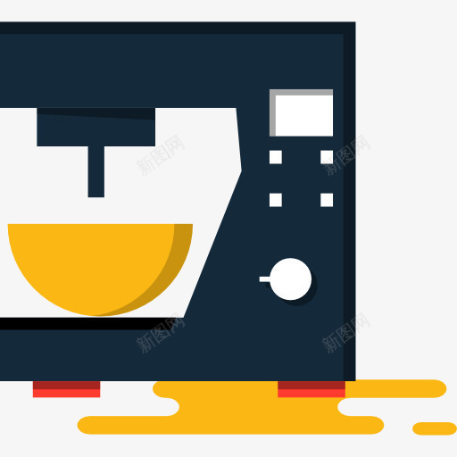 咖啡机图标png_新图网 https://ixintu.com 厨房用具 咖啡店 咖啡机 工具和用具 技术 热饮料