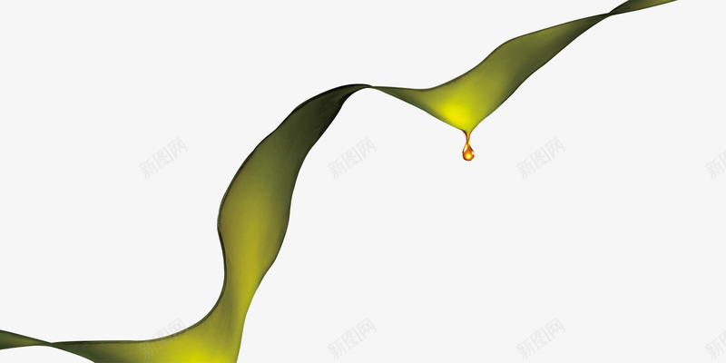 滴露珠绿叶元素png免抠素材_新图网 https://ixintu.com 元素 绿叶 露珠