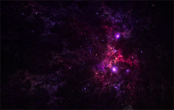 紫色神秘星空七夕情人节海报背景素材