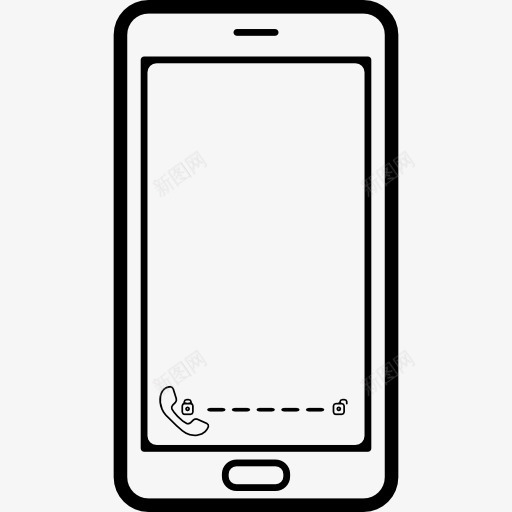 电话与一个叫小符号在屏幕上图标png_新图网 https://ixintu.com 屏幕 工具和用具 手机 手机套 手机屏幕展示图 电话 符号