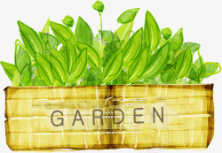 绿色盆景花园GARDEN素材