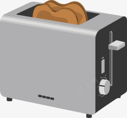 烤面包片手绘面包机多士炉高清图片