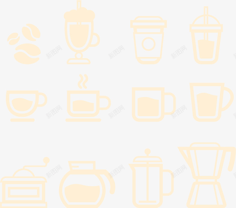 咖啡机杯子厨房png免抠素材_新图网 https://ixintu.com 厨房 厨房矢量 咖啡 咖啡杯子 杯子 矢量杯子