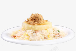 小炒家常酱油炒饭特色凤梨炒饭高清图片