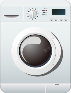 电器洗衣机矢量图素材