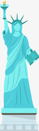 扁平化自由女神矢量图ai免抠素材_新图网 https://ixintu.com 扁平化 自由女神 矢量图