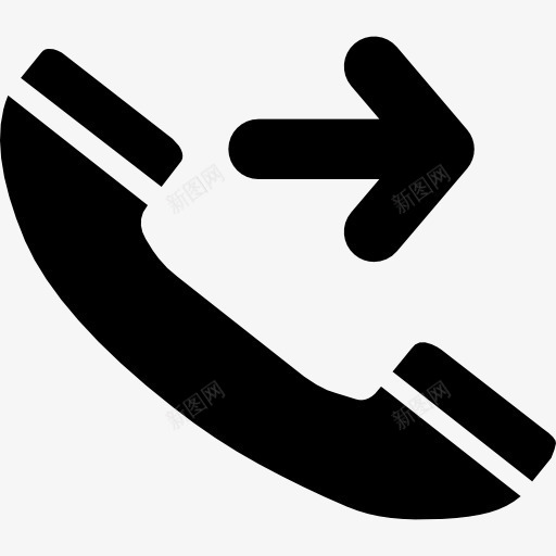 呼唤象征耳带箭头的图标png_新图网 https://ixintu.com 出来 制作 右箭头 打电话 接口 电话 符号 耳