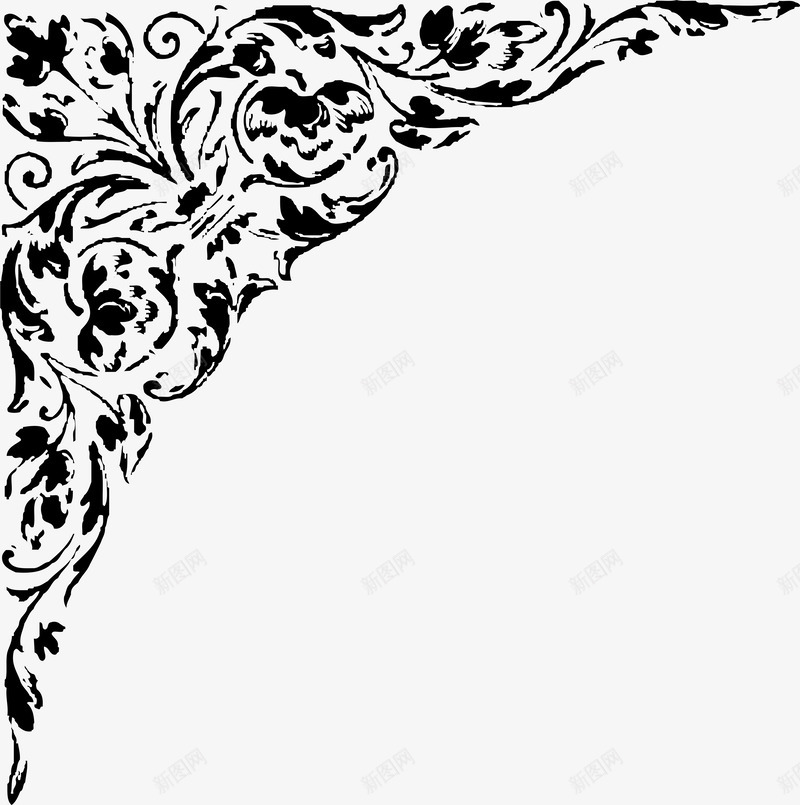 传统花边角花底纹png免抠素材_新图网 https://ixintu.com 底纹 花框 花纹 花边 角花 边角角框