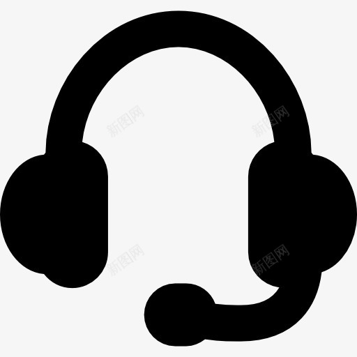 耳机图标png_新图网 https://ixintu.com 技术 电话推销员 耳机 视频通话 音频 麦克风