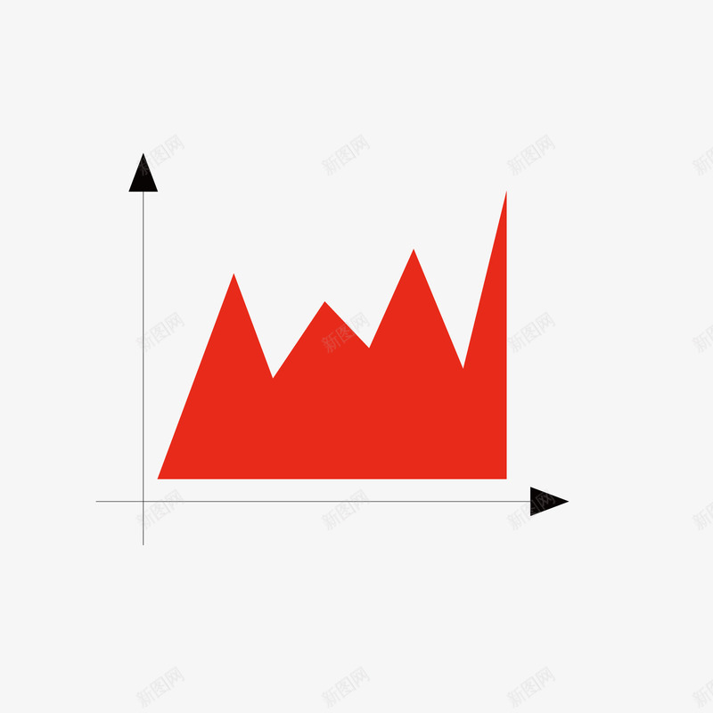 红色折线数据png免抠素材_新图网 https://ixintu.com ppt 分析 折线 数据 红色 行情 走势图 趋势