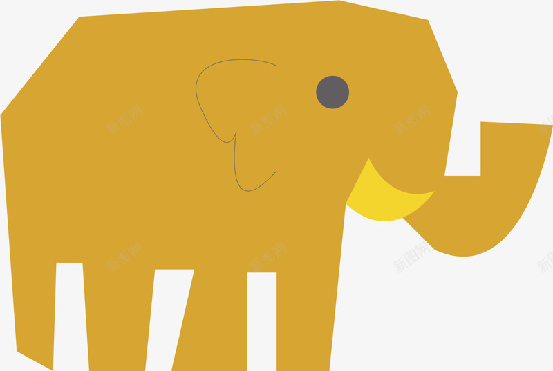 水彩黄色大象矢量图ai免抠素材_新图网 https://ixintu.com 创意 动物 卡通 大象 手绘 水彩 设计 矢量图