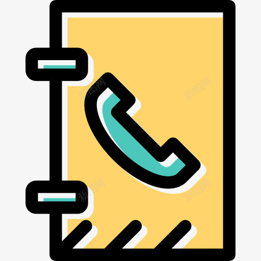电话簿图标png_新图网 https://ixintu.com 日程安排 电话簿 笔记本 议程