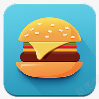 巨型汉堡png免抠素材_新图网 https://ixintu.com 夹肉 汉堡 美食 食物