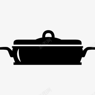 厨房的锅与盖图标图标