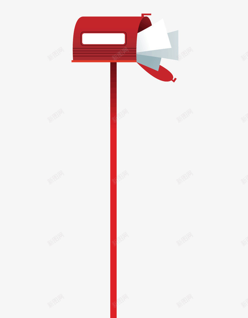红色的邮筒png免抠素材_新图网 https://ixintu.com 信件 矢量素材 红色的邮筒 邮筒 邮递