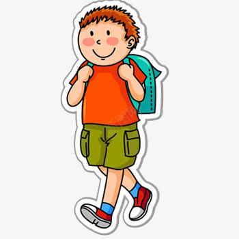 走在路上的小男孩png免抠素材_新图网 https://ixintu.com 人物 写实 卡通 手绘 拟物化 插画