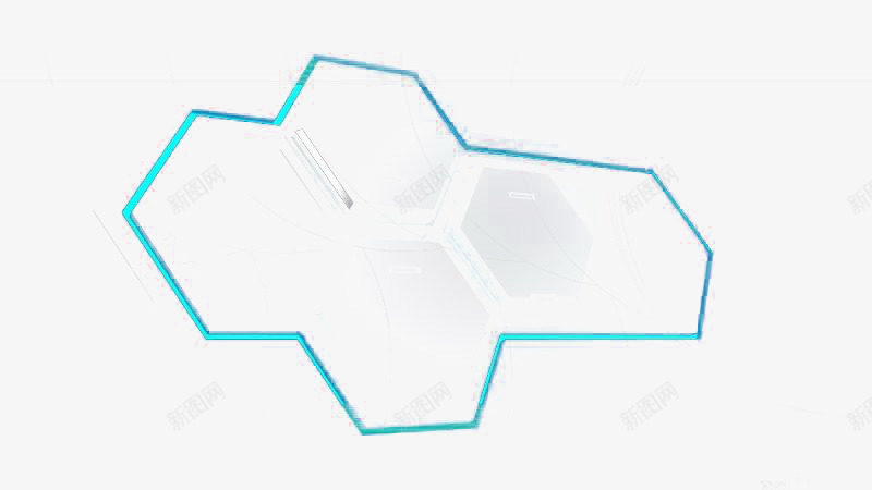 游戏按键png免抠素材_新图网 https://ixintu.com 游戏按键 科技感按键 青色按键 青色科技感按键