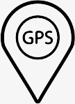 GPS定位系统全球定位系统gps电话图标高清图片